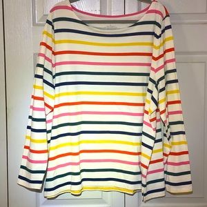 Talbots Multi-colored striped top. Size 3X